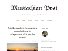 Tablet Screenshot of mustachianpost.com